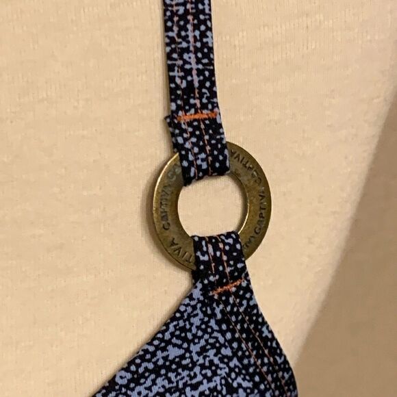 Captiva Blue Underwire Bikini Top M Denim Bra - Picture 7 of 13